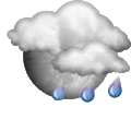 Proměnlivo, občasné srážky Forecast icon